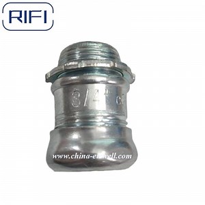 [Hot Item] EMT Pipe Galvanized Electrical Metallic Tubing Compression Connector and Coupling