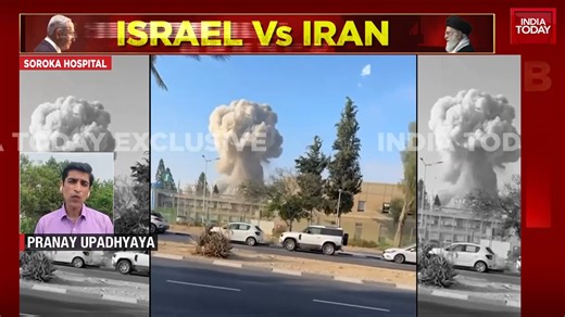 65K views · 1K reactions | Iranian ballistic missile hits Soroka Hospital in Be'er Sheva #ITVideo #TelAviv #Israel #Iran #IranIsrael #IsraelIranWar #BeerSheva | India Today | Facebook