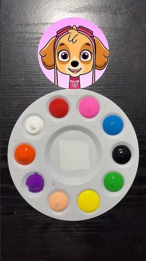 Sprunki OC Paw Patrol Colors Mixing 🦋#satisfying #color #colormixing #pawpatrol #skye
