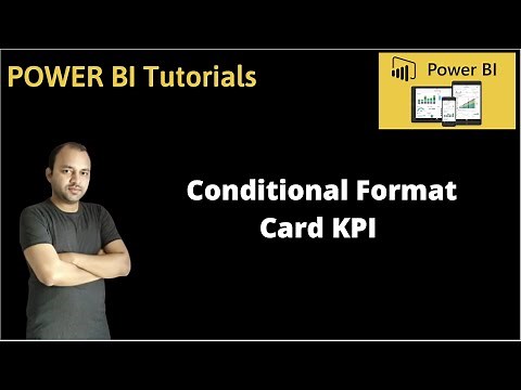 How to conditionally Format Power BI Card KPI | Power BI Card KPI conditional Formatting Rules
