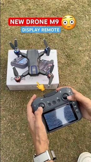 Best Drone M9🔥Display remote Brushless motor foldable design flying like dji flying test￼ HD camera