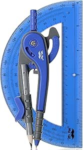 Mr. Pen- Compass and Protractor Set, Math Compass for Geometry and Drawing