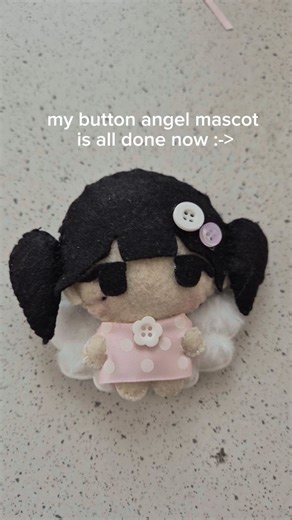 Chl♡e | Thanks to everyone who helped me decide between buttons or bows in her hair ! #sewing #felt #diy | Instagram