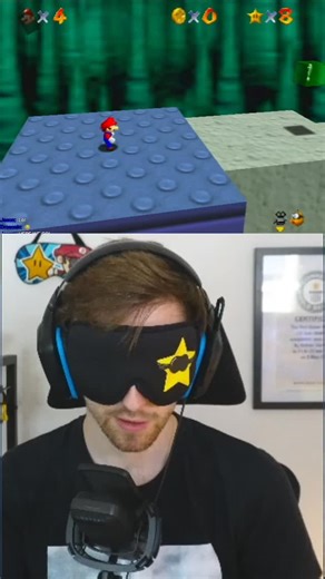 WEIRD Invisible Wall Bonk 😪 #sm64 #speedrun #fail #gaming #mario | Bubzia - Blindfolded Speedruns