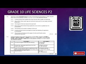 Grade 10 Life Science P2 November Term 4 | Biological Term and Matching