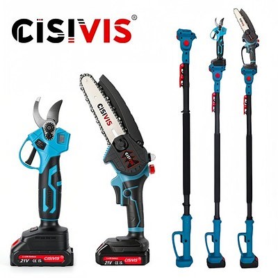 Telescopic Pole Chainsaw Long Reach Electric Tree Pruner Trimmer Branch Cutter | eBay UK