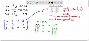 SOLVED:Solve each system of equations using matrices (row… | Numerade