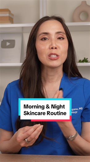 Acne scars take a lot of patience AND persistence, but it is treatable! With a consistent routine, you will see improvement ✅ This routine specifically applies to those who deal with discoloration, like brown spots and redness, from acne. If you have deep acne indented scars, then you will need more aggressive treatment with procedures. What skincare routine do you want to see next? 👇 #amroutine #morningskincareroutine #nightimeskincare #skincareroutine #skincare #dermroutine #dermatologist #dr