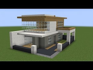 Minecraft - How to build a modern suburban house 2