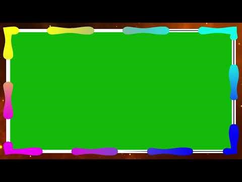 Stroke Frame Wedding Animation Green Screen Foootage