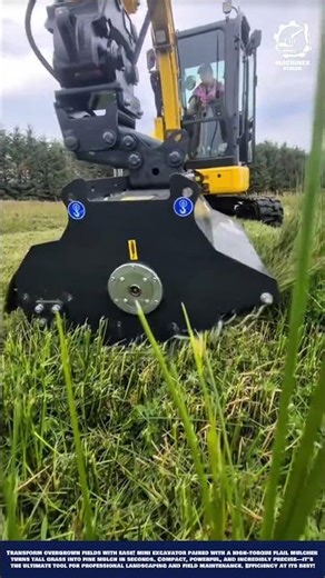Smart Grass Shredding Machine Work for Field Maintenance and Clearing