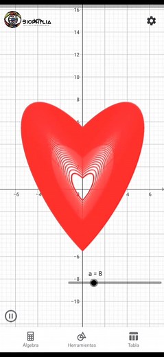 Crea un corazón con matemáticas usando GeoGebra