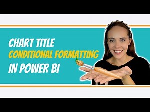 Chart title conditional formatting in Power BI