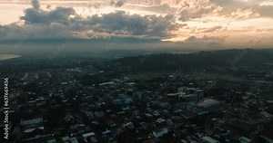 Modern buildings and residential village in Davao City. Mindanao, Philippines.
