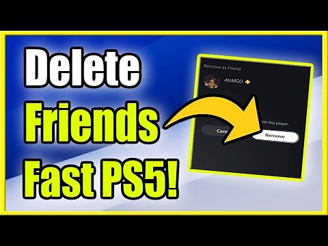 How to DELETE Friends on PS5 FAST! (Mass Delete Quickly!)