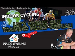 Training Peaks Virtual: Check out my FIRST RIDE! #virtualtraining #indoorcycling #racingbikes