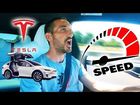 ACCÉLÉRATIONS avec la TESLA MODEL X ! (0 à 100km/h le plus rapidement possible)
