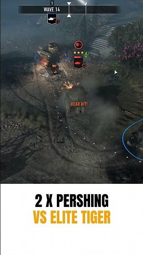 2 x Pershing vs Elite Tiger! Company of Heroes 3: Final Stand #shorts