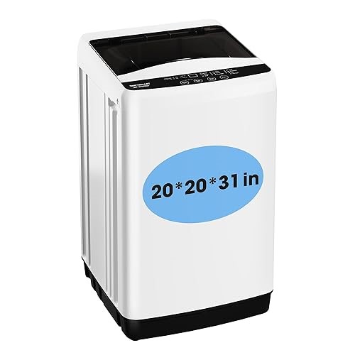 Alphaappliance 1.0 Cu.ft Portable Washing Machine for Home & Apartment, Full-Automatic Clothes Washer with 6 Water L