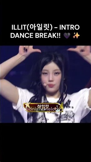 ILLIT's Intro Dance Break at the SBS!!!🩸🖤✨🔥#viral #illit #sbs #iroha #minju #yunah #wonhee #moka