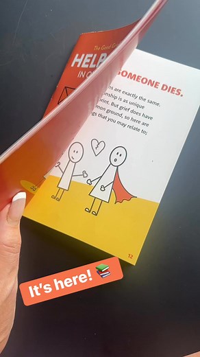 Today is a poignant moment in our journey to launch our very first book at The Good Grief Trust! We are proud to reveal ‘Help and Hope in One Little Book’. We have collaborated with Grief Kid, created by Ann O’Malley who lost her mum, Margaret in 2006 and then sadly her brother Liam, in 2017. Today is Liam’s birthday, and we wanted to share a little sneak peek of the finished book, which will be officially launched for sale in June!There is no right or wrong way to grieve, and this little book i