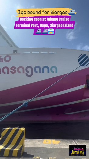 22K views · 546 reactions | Get ready, Siargao! 2GO is coming to Jubang Cruise Terminal Port in Dapa!⛴️️拾 Take Note: Some videos used are grabbed from original sources. Credits to their respective owners.拾 Psst! paFolLoWpo #cttosomevideo #2go #followmeformorecontent #siargaoisland #highlights #trendingnow #followersreels | Kumareng Jemarie | Facebook