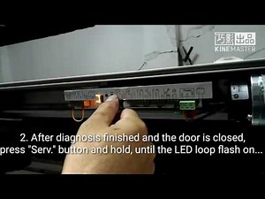 How to run first commissioning on ES200 automatic door
