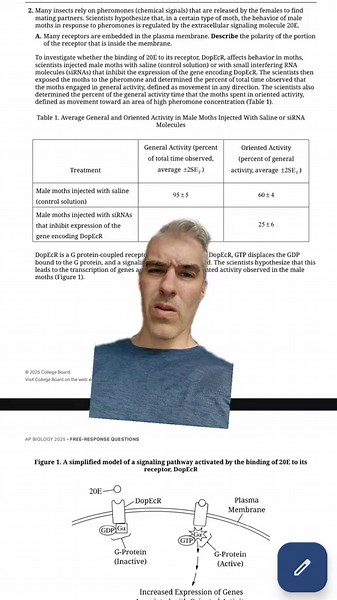 2025 AP Biology Exam: Understanding FRQ 2 Pt B Graph