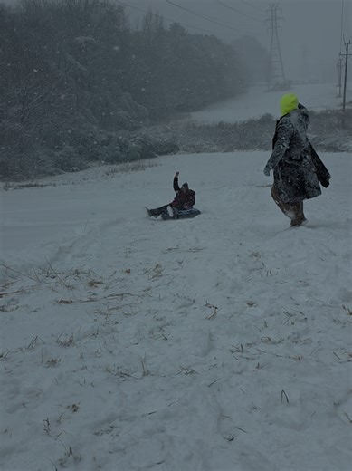 Fat girl goes sledding 🤣🤣 Living my Captain Jack Sparrow fantasy in this North Carolina snow! ❄️ #snowinnc #ncsnow #winterstorm #sledding #potc