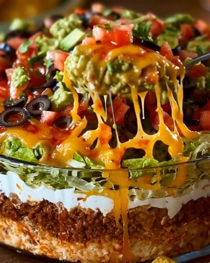 Seven-Layer Taco Dip 😋 ❤️ | Hearty Homecooking