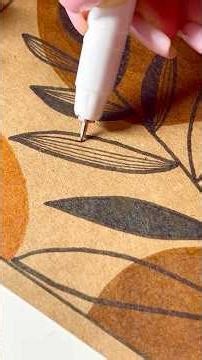 A mini tutorial of one of my super simple old boho postcards🧡🤎