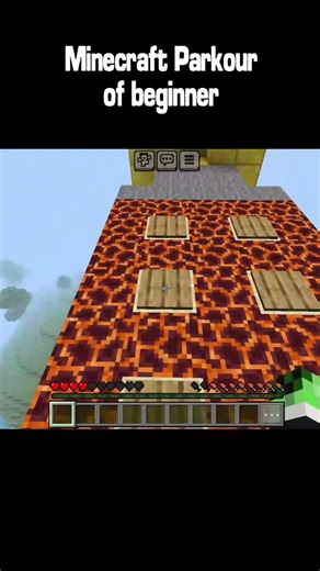 Pov:Minecraft beginner level Parkour #minecraft #gaming #viral