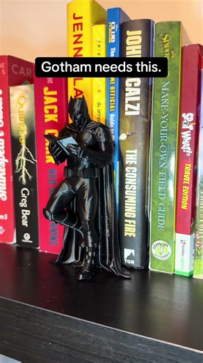 Batman bookend. Turn your bookshelf into darker. #batman #gotham #darkfantasy #booktok #booklover
