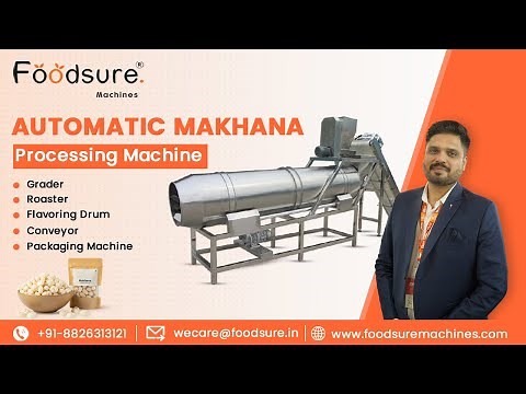 Fully Automatic Makhana Processing Machine Tour-Book Demo Today