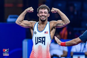 Real Woods' bronze leads Hawkeye men at World Championships