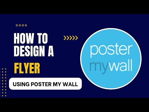 HOW TO DESIGN FLYER IN POSTER MY WALL