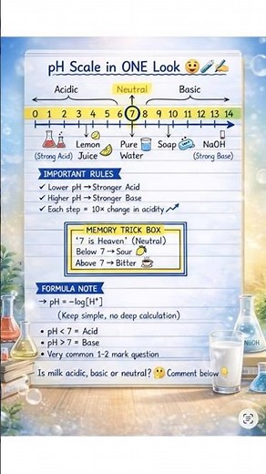 Understanding the pH Scale 🌡️