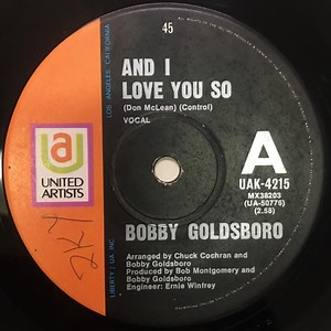Bobby Goldsboro - And I Love You So
