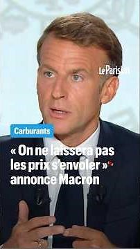Fuel: Macron does not rule out a tax cut