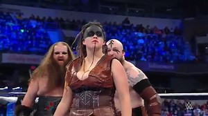 WWE's Sarah Logan returns with haunting new look as Viking Raiders smash rivals