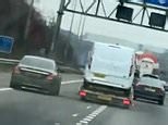 Trucker and Mercedes driver engage in dangerous game of 'cat and mouse' on M25