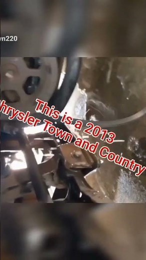 part 2 DIY how to replace Chrysler Town and Country water pump.