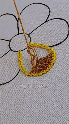 Flower hand embroidery work tutorial 🪡🔥🌷🎀🦋