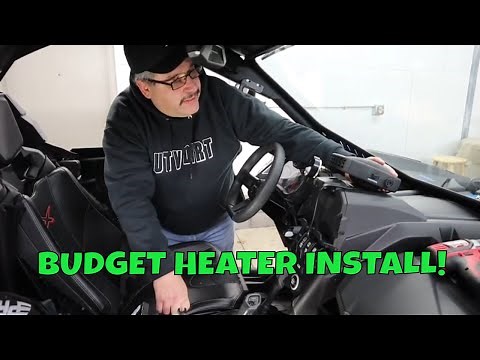 Can Am Maverick X3 Budget Heater Install! 50 Bucks!
