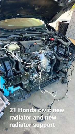 How to change the radiator and radiator support on your 2021 Honda civic or Honda accord