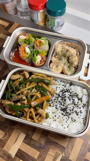 Pepper Steak Bento for my man at 5 AM ☀️🍱