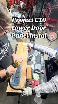 Project c10 lower door panel Instal #classiccars #hotrod #squarebody #chevrolet #c10