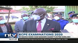 14 reactions | KCPE Examinations 2020: Education CS Magoha warns exam managers against flouting Covid guidelines. #NTVatOne | NTV Kenya | Facebook