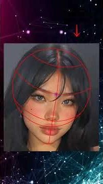 How to DRAW a FACE view using the LOOMIS METHOD #loomismethod #drawing #art #lipsdrawing #sketch