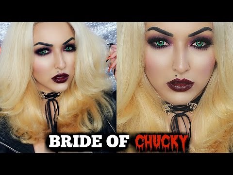 HALLOWEEN BRIDE OF CHUCKY MAKEUP TUTORIAL + COSTUME